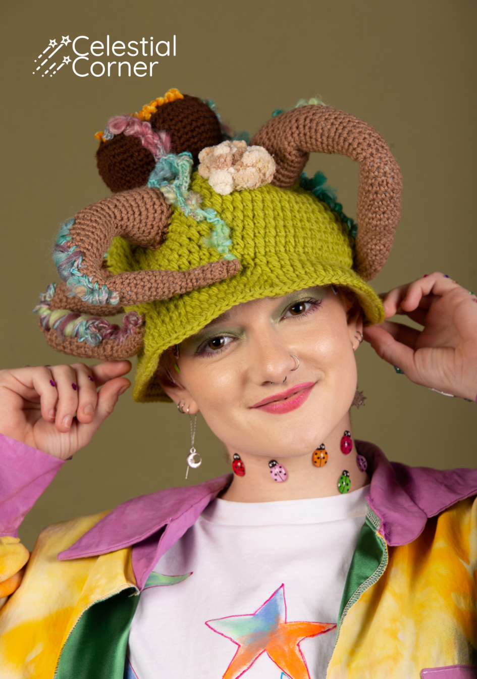 Crochet Tree Stump Hat