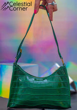 Load image into Gallery viewer, Croc Handbag Green
