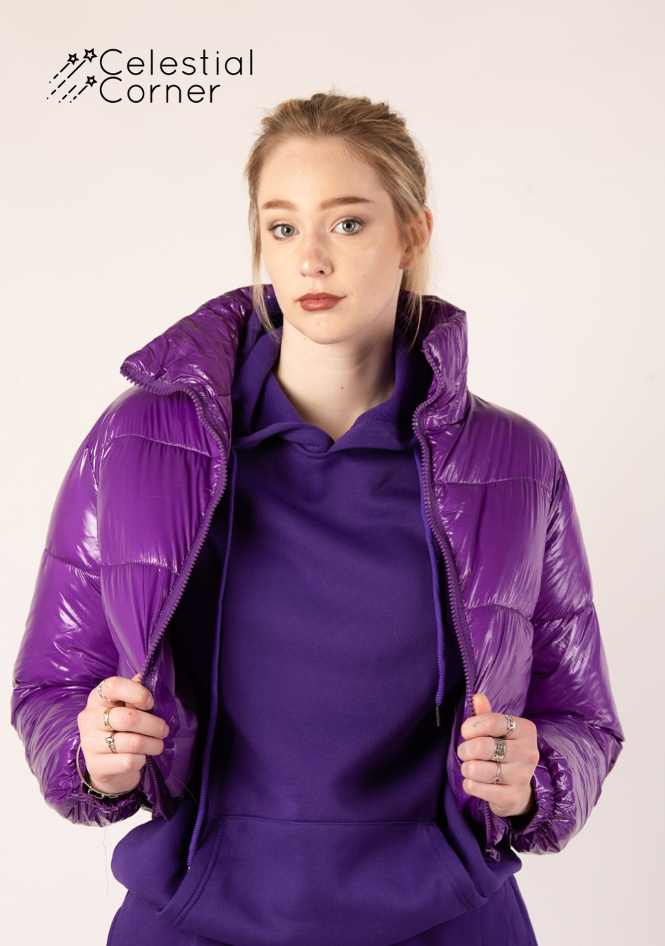 Royal Purple Puffer Jacket