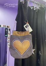 Load image into Gallery viewer, Brown Puffer Heart Purse
