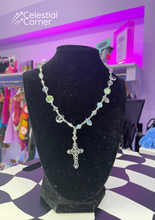 Load image into Gallery viewer, White Rosary Necklace

