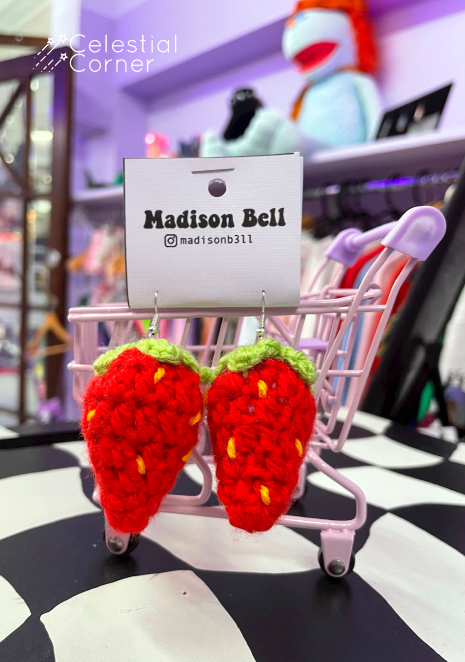 Maddison Bell Crochet Berry Earrings