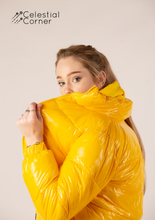 Load image into Gallery viewer, Neon Yellow Puffer Jacket
