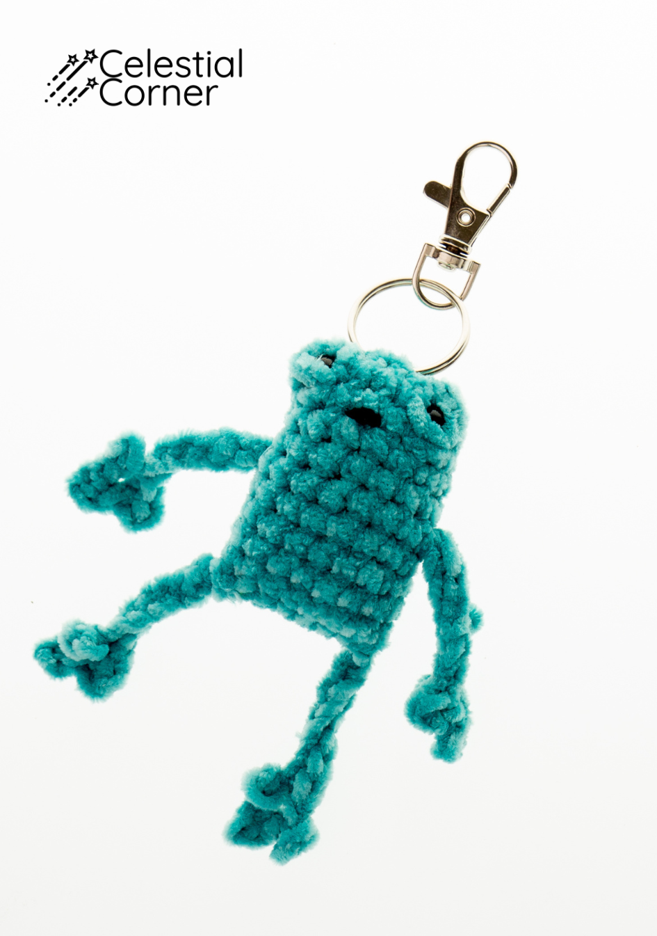 Crochet Frog Key Chain