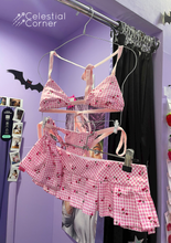 Load image into Gallery viewer, Pink Tartan Microkini
